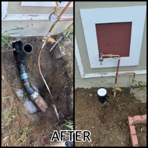 J&M Plumbing work example